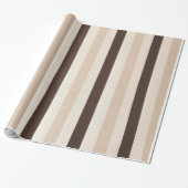 Glosswrapping Paper Brown Beige White Geschenkpapier (Ungerollt)