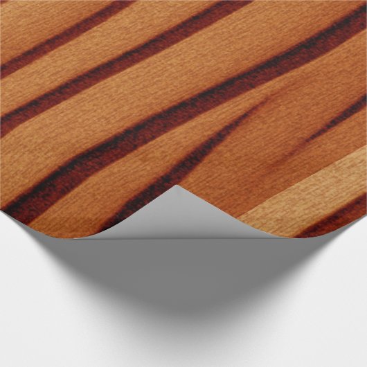 Glosswrapping Paper Burnt rustikal Orange Geschenkpapier (Ecke)