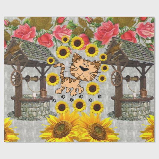 Glosswrapping Paper Cat Kitten Geschenkpapier (Flach)