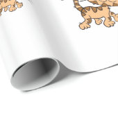 Glosswrapping Paper Cat Red Umbrells Geschenkpapier (Rolleneckpunkt)