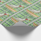Glosswrapping Paper Duck Green Kariert Geschenkpapier (Ecke)