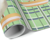 Glosswrapping Paper Duck Green Kariert Geschenkpapier (Rolleneckpunkt)