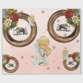 Glosswrapping Paper Elephant Angel Geschenkpapier (Flach)