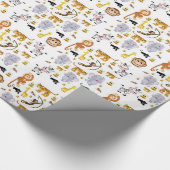 Glosswrapping Paper Elephant Tiger Affe Geschenkpapier (Ecke)