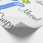 Glosswrapping Paper, Feline Cat Überraschung Geschenkpapier (Ecke)