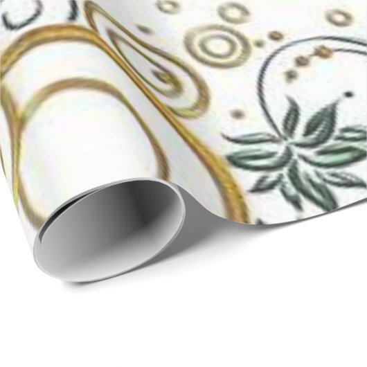 Glosswrapping Paper Floral Geschenkpapier (Rolleneckpunkt)