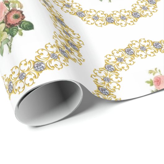 Glosswrapping Paper Floral Geschenkpapier (Rolleneckpunkt)