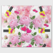 Glosswrapping Paper, florgelgelber Nagel, Polnisch Geschenkpapier (Flach)