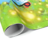 Glosswrapping Paper, Girl Sun Balloons floral Geschenkpapier (Rolleneckpunkt)