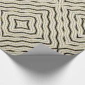 Glosswrapping Paper Gold Black Geschenkpapier (Ecke)