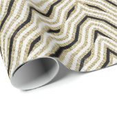 Glosswrapping Paper Gold Black Geschenkpapier (Rolleneckpunkt)