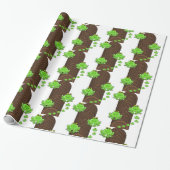 Glosswrapping Paper, Grünfrösche Geschenkpapier (Ungerollt)
