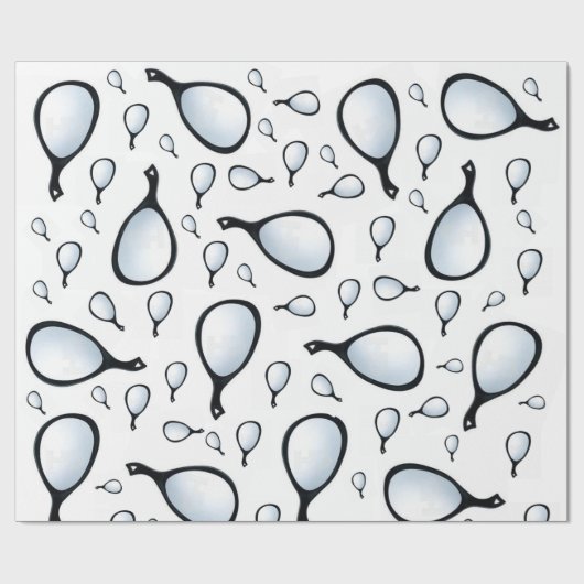 Glosswrapping Paper Hand Mirror Stylist Barber Geschenkpapier (Flach)