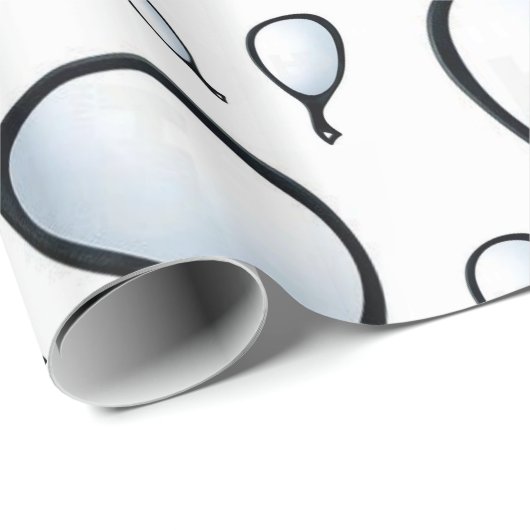 Glosswrapping Paper Hand Mirror Stylist Barber Geschenkpapier (Rolleneckpunkt)