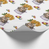 Glosswrapping Paper, Kitten Cat Box Garn Geschenkpapier (Ecke)