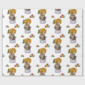 Glosswrapping Paper, Kitten Cat Box Garn Geschenkpapier (Flach)