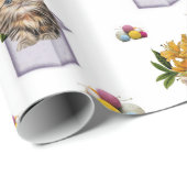 Glosswrapping Paper, Kitten Cat Box Garn Geschenkpapier (Rolleneckpunkt)