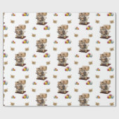 Glosswrapping Paper, Kitten Cat Condo Garn Geschenkpapier (Flach)