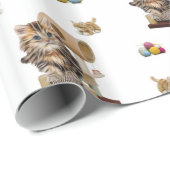 Glosswrapping Paper, Kitten Cat Condo Garn Geschenkpapier (Rolleneckpunkt)