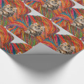 Glosswrapping Paper, Kitten Cat Yarn Geschenkpapier (Ecke)