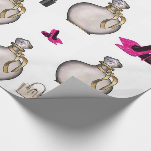 Glosswrapping Paper Parfüm Geschenkpapier (Ecke)