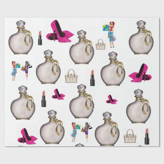 Glosswrapping Paper Parfüm Geschenkpapier (Flach)