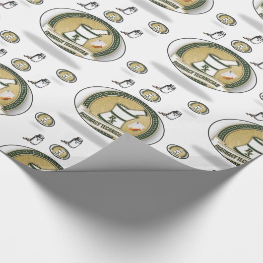 Glosswrapping Paper Pharmacy Tech Geschenkpapier (Ecke)