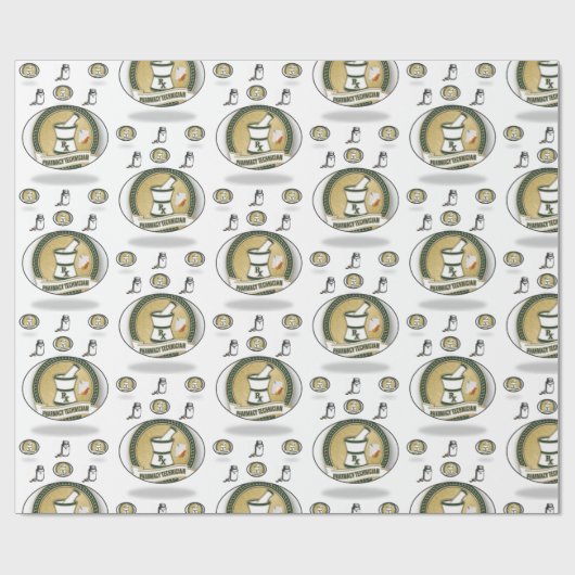 Glosswrapping Paper Pharmacy Tech Geschenkpapier (Flach)