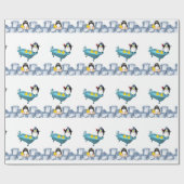 Glosswrapping Paper, Pinguin Yellow Ducks Bath Geschenkpapier (Flach)