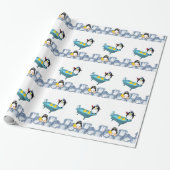 Glosswrapping Paper, Pinguin Yellow Ducks Bath Geschenkpapier (Ungerollt)