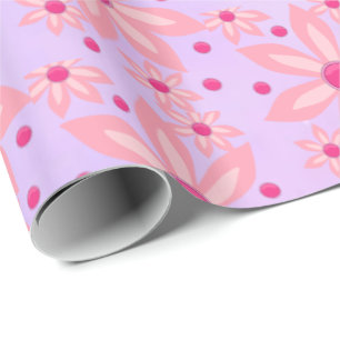 Glosswrapping Paper Pink Blume Geschenkpapier