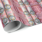 Glosswrapping Paper Pink Locks Geschenkpapier (Rolleneckpunkt)
