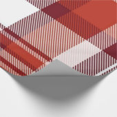 Glosswrapping Paper Red Kariert Geschenkpapier (Ecke)
