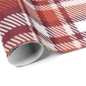 Glosswrapping Paper Red Kariert Geschenkpapier (Rolleneckpunkt)