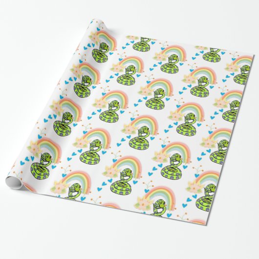 Glosswrapping Paper Schlange Regenbogen Geschenkpapier (Ungerollt)