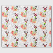 Glosswrapping Paper, Skaten Girl Geschenkpapier (Flach)