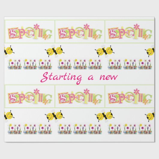 Glosswrapping Paper Spring Geschenkpapier (Flach)