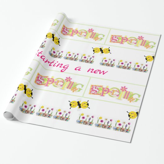 Glosswrapping Paper Spring Geschenkpapier (Ungerollt)