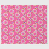 Glosswrapping Paper, Strawberry Donut Pink Heart Geschenkpapier (Flach)