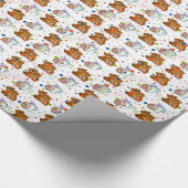 Glosswrapping Paper Teddy Bär Geschenkpapier (Ecke)