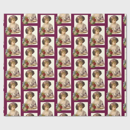 Glosswrapping Paper Viktorianisch Geschenkpapier (Flach)