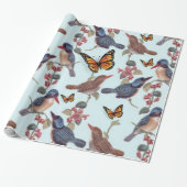 Glosswrapping Paper Vintag Bird Geschenkpapier (Ungerollt)