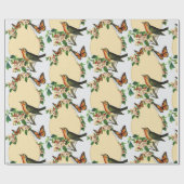 Glosswrapping Paper Vintag Bird Geschenkpapier (Flach)