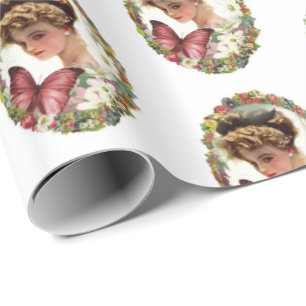 Glosswrapping Paper Vintag Viktorianisch Geschenkpapier