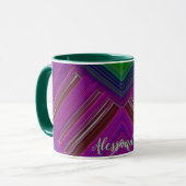 GLOSSY 3D Glossy Pink Green Blue ALESSANDRA ~ Tass Tasse (Vorderseite Links)