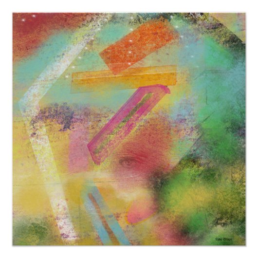 Glossy Abstrakt Poster (Vorderseite)