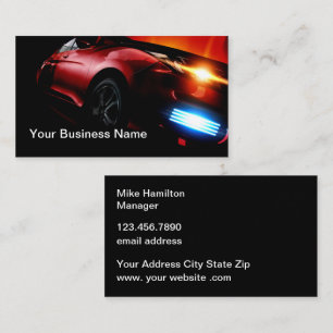 Glossy Automotive Business Cards Visitenkarte