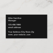 Glossy Automotive Business Cards Visitenkarte (Rückseite)