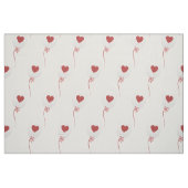 Glossy Balloon Red Hearts Pattern Stoff (Fat Quarter (45,7 x 55,9 cm))