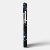 Glossy Black Chrome Liquid Phone Case - Abstract  (Rückseite / Links)